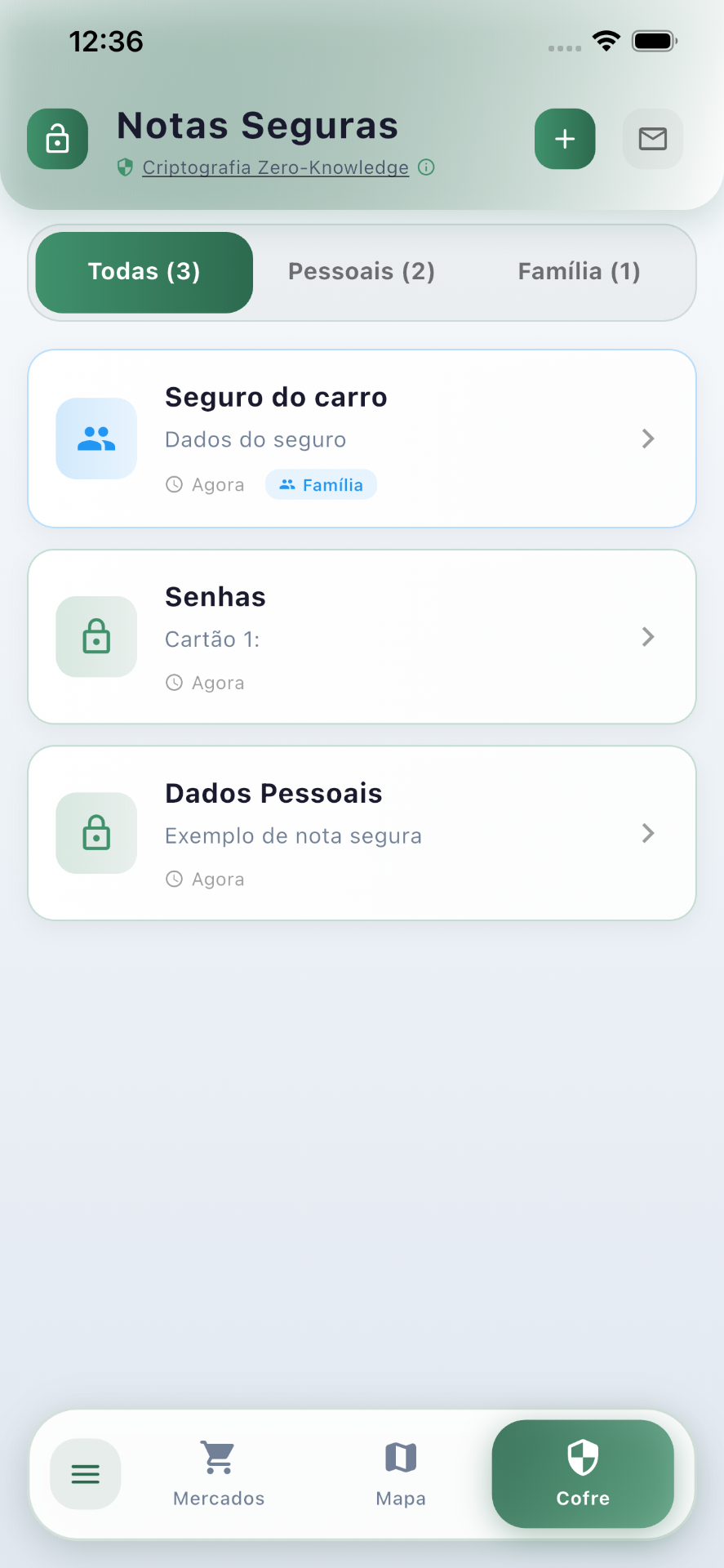 KinSafe App - Notas Seguras
